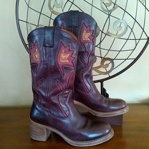 Frye Sabina Flower Boots